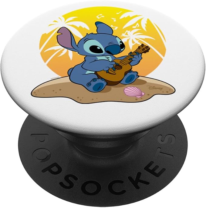 Lilo &amp Stitch - Stitch Summer Uke PopSockets Adhesive PopGrip