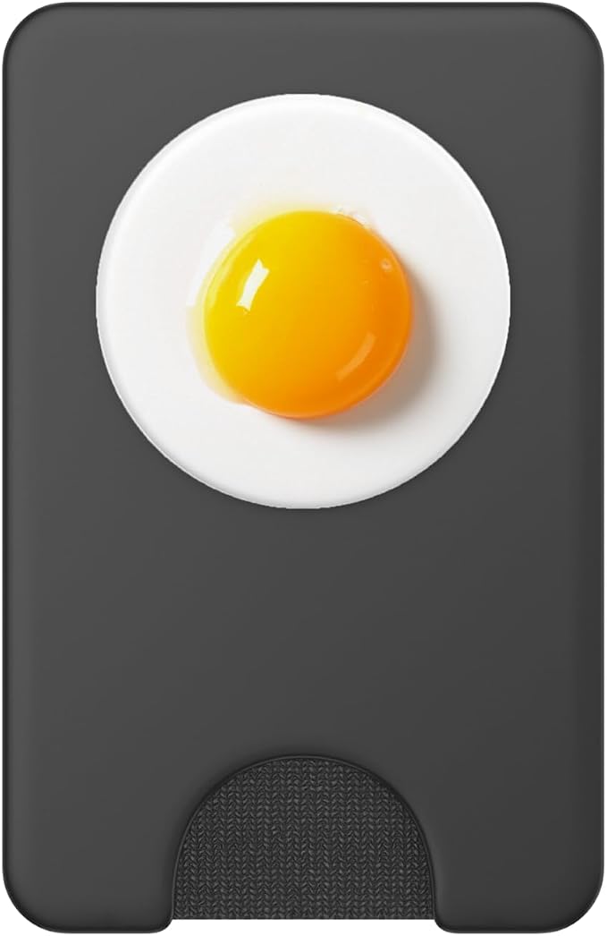 Egg White Orange Foodie Sunnyside up Fried Egg Yolk Food PopSockets Adhesive PopGrip