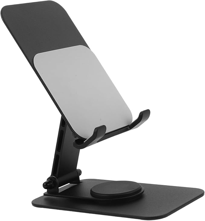 ARTIBETTER Adjustable 360° Rotating Foldable Metal Phone Holder for Desk Portable Smartphone Stand for Office Home and Kitchen Use