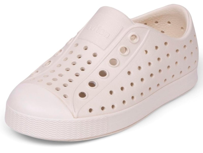 Native Shoes Unisex-Kids Jefferson Sneakers, Bone White/Bone White, 4 Big Kid