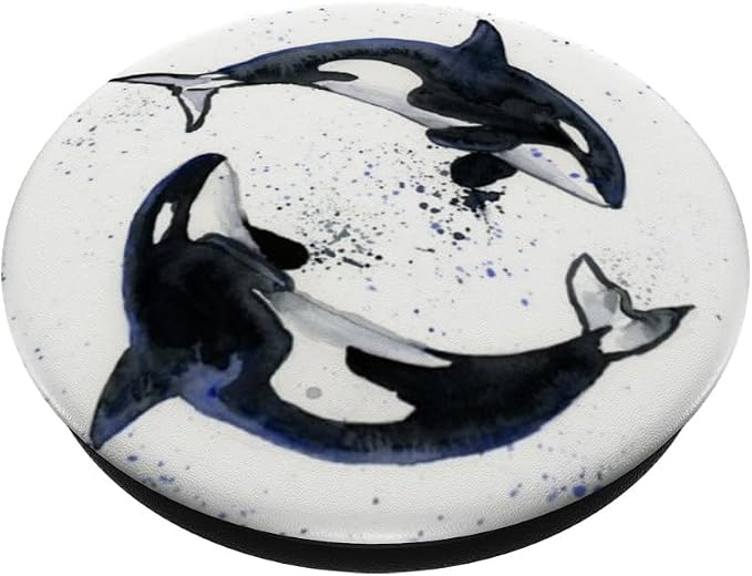 Orcas Rescue I Love Orcas Killer Whale Activist PopSockets Adhesive PopGrip