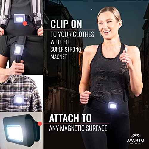 Clip On Flashlight PRO, Original, 300Lumen LED Light, 2-3h Usetime, Rechargeable Night Running Lights for Runners, Dog Walking Light for Night Walking, Running Flashlight