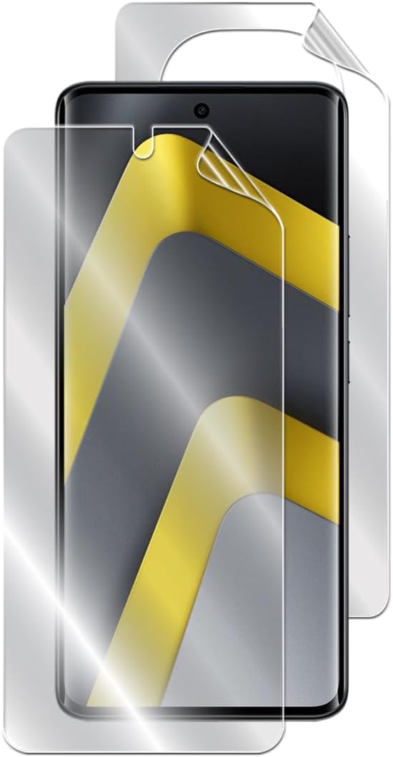IPG Made for Xiaomi Poco M8 Screen and Back Hydrogel Protector Invisible Touch Screen Sensitive HD Clear Film Anti Scratch Skin Guard - Smooth/Self-Healing/Bubble -Free for M8FB
