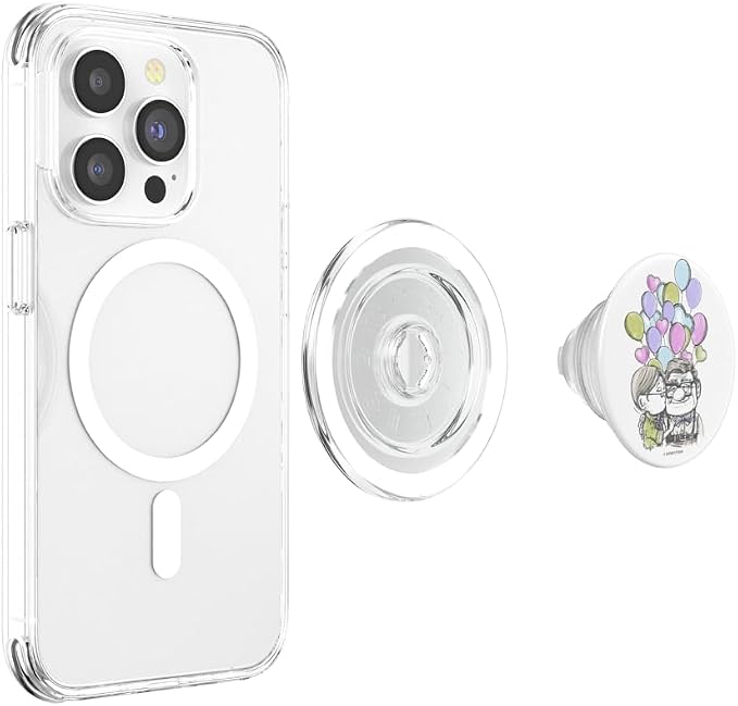 Disney Pixar Up Carl Ellie Kiss with Balloons PopSockets Adhesive PopGrip