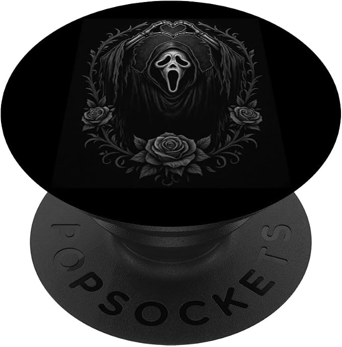 Scary Face Horror Poster Creepy Halloween PopSockets PopGrip for MagSafe