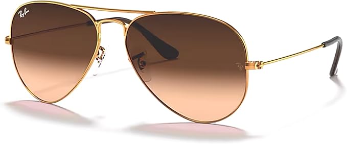 Ray-Ban RB3025 Metal Aviator Sunglasses For Men For Women +BUNDLE with ACCESSORY EYEWEAR KIT