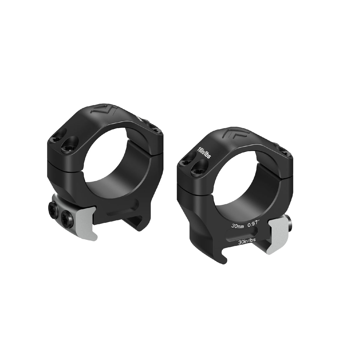 Arken Optics Halo Ti™ Titanium Rifle Scope Rings Precision CNC Machined from 7075 T6 Aluminum & Titanium for MIL-STD Picatinny Rails