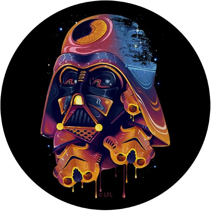 Star Wars Darth Vader Trooper Helmets Psychedelic Drip PopSockets Adhesive PopGrip