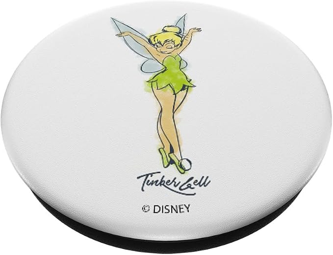 Disney Peter Pan Tinker Bell Watercolor Portrait PopSockets Adhesive PopGrip