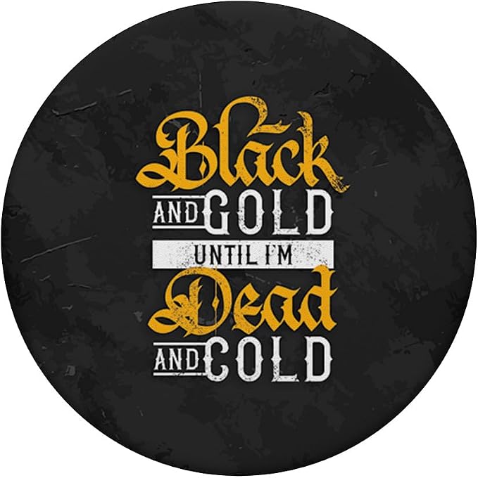 Pittsburgh Ultimate Sports Fan Distressed Lettering PopSockets Adhesive PopGrip