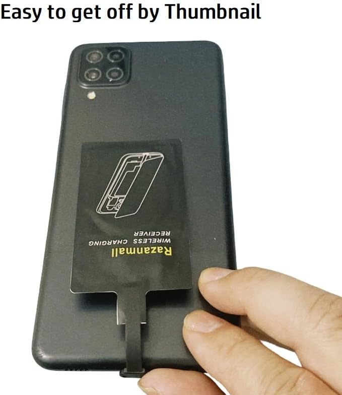8W External Type-C Wireless Charging Receiver for Samsung Galaxy A54 A34 A24 A14 5G Phone with Charger PAD