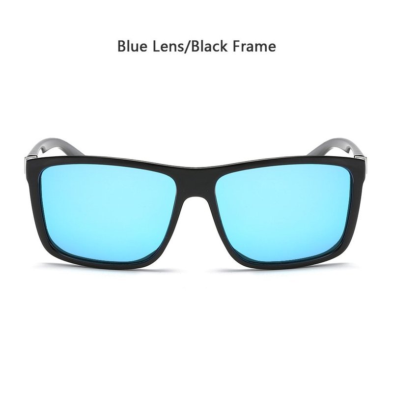 Polarized Sunglasses for Men Driving Mens Sunglasses Rectangular Vintage Sun Glasses for Men/Women Blue