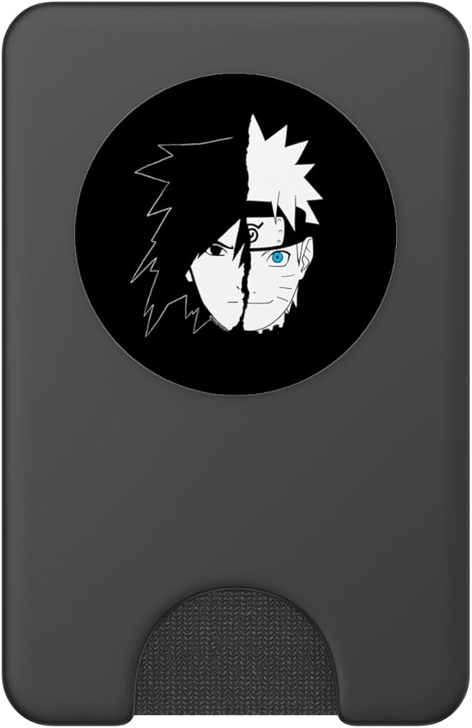 Naruto Sasuke Split Face Anime PopSockets Adhesive PopGrip