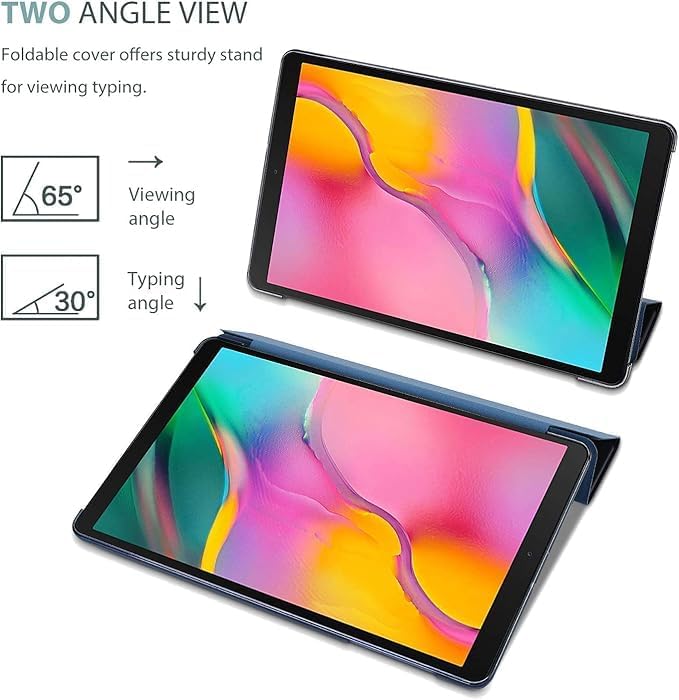 Case for Samsung Galaxy Tab A 8.0 Inch 2015 Release Model SM-T350 /SM-T355 /SM-P350 /SM-P355 Magnetic Closure Lightweight PU Leather (Black Galaxy Tab A 8.0 Inch)