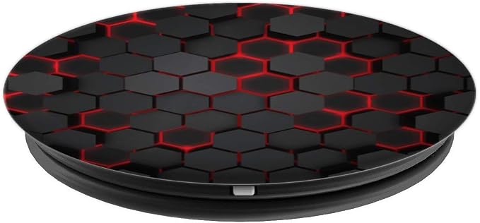 Cool Red and Black Cell Phone Button Holder Pop Out Knob PopSockets Adhesive PopGrip
