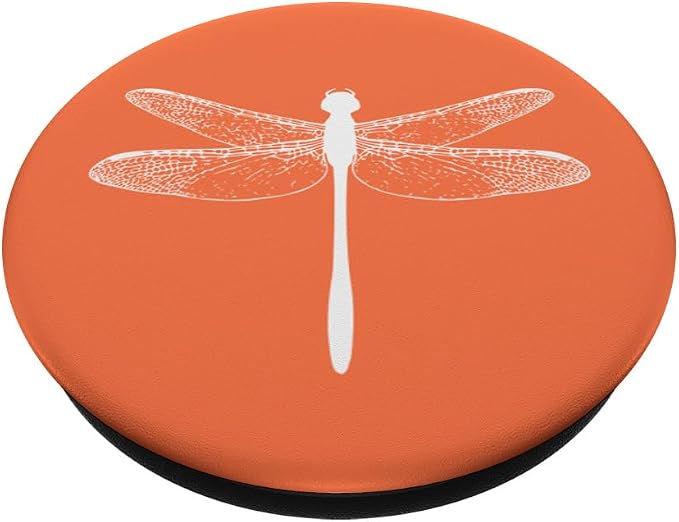 White Dragonfly Coral PopSockets Adhesive PopGrip