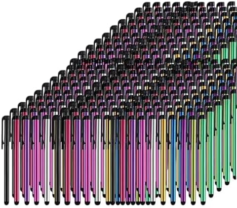 TCD 100 Pack Stylus Pen for iPad High Precision Universal Capacitive Bulk Digital Stylus Pen – Compatible w/iPhone Tablet Touchscreen Laptop – Rubber Tip Black Styluses for All Touch Screen Devices
