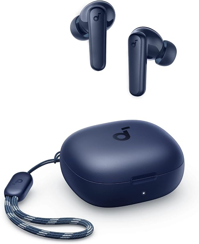 Soundcore by Anker P20i True Wireless Earbuds 10mm Drivers with Big Bass Bluetooth 5.3 30H Long Playtime Water-Resistant 2 Mics for AI Clear Calls 22 Preset EQs Customization via App