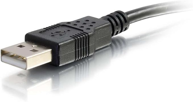 C2G 52107 USB A to A Long USB Extension Cable 6.56 Feet (2 Meters) Black (Pack of 2)