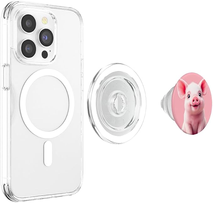 Cute Pig Pink Pig | Piglet PopSockets Adhesive PopGrip
