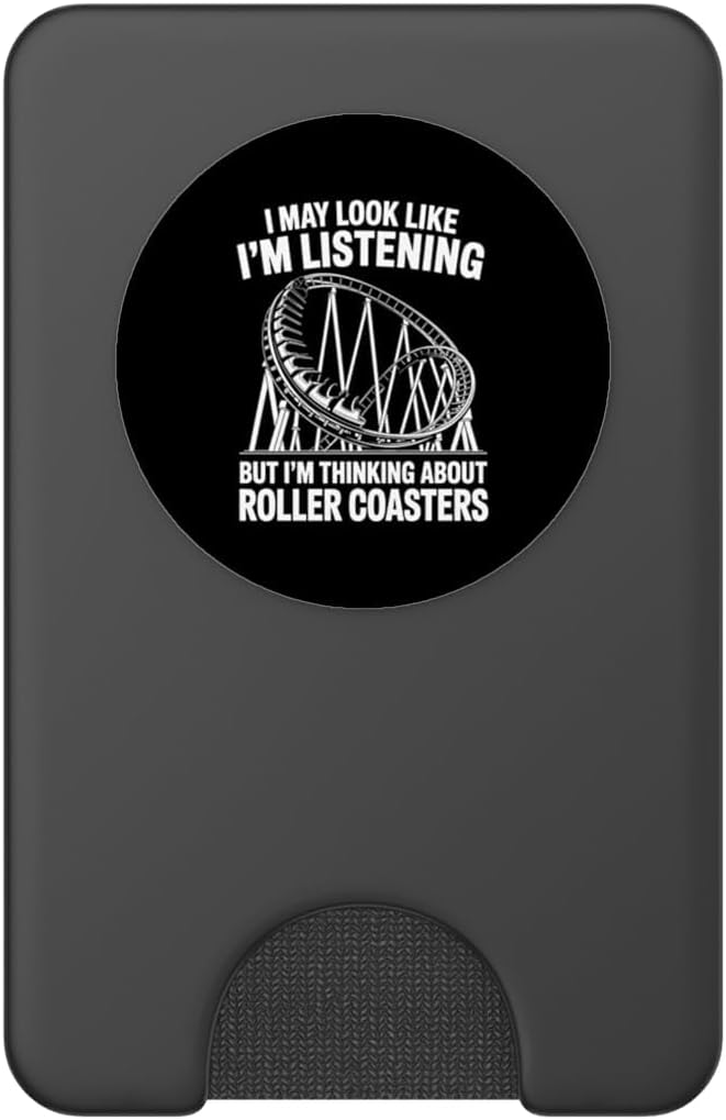 Funny Roller Coaster Art for Men Women Roller Coaster Lover PopSockets PopGrip for MagSafe