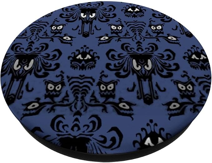 Spooky Wallpaper Halloween Pattern Purple PopSockets PopGrip: Swappable Grip for Phones &amp Tablets PopSockets Adhesive PopGrip
