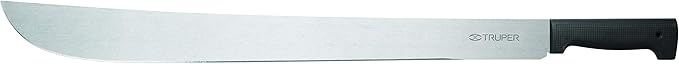 TRUPER T-460-26B Black Handle Machetes, Rivetless 26" (66cm)