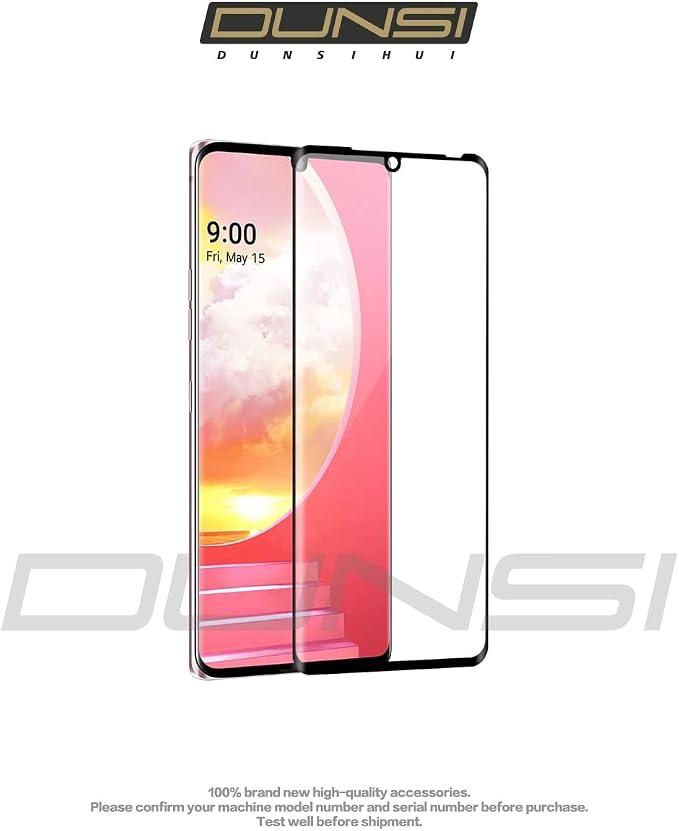 DUNSIHUI 3 Pack Screen Protector for L-G G9/VELVET 5GAnti-Scratch 9H Hardness Full Coverage For L-G G9/VELVET 5G Black Edges Silk Print Tempered glass Protector Film.