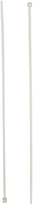 Hellermann Tyton T18L9C2 Standard Cable Tie, 8" Long, 18lb Tensile Strength, PA66, Natural (Pack of 100)