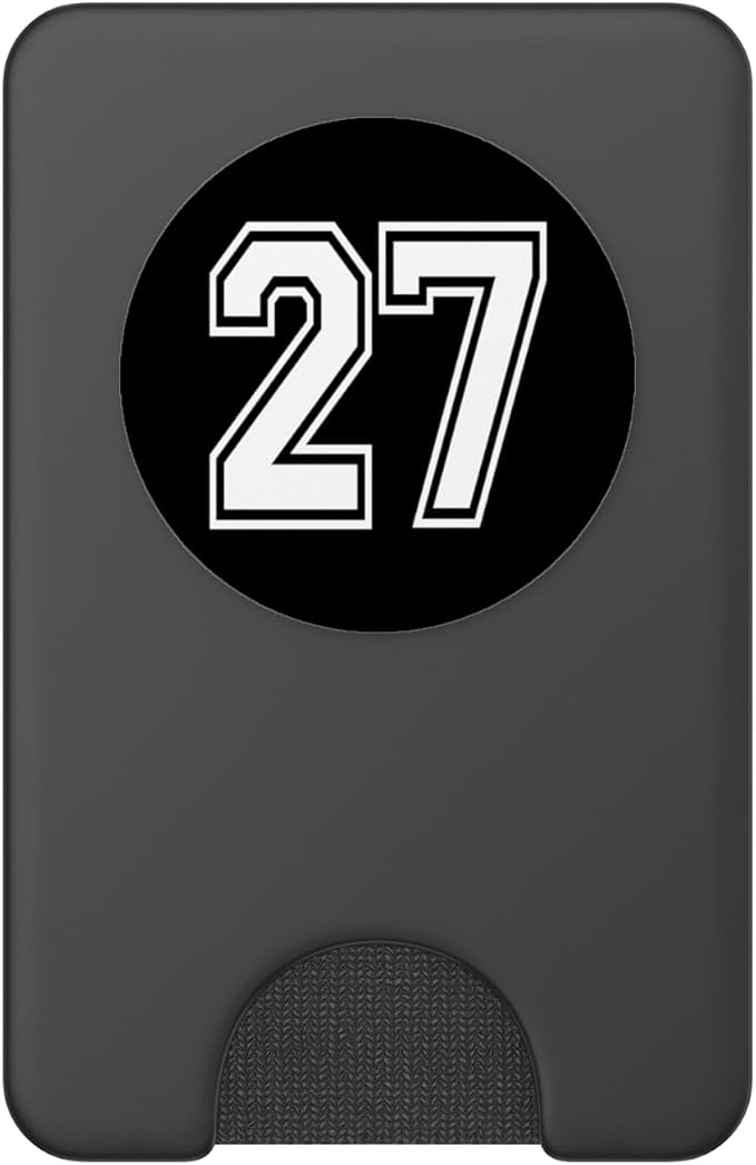 Number 27 in White PopSockets Adhesive PopGrip