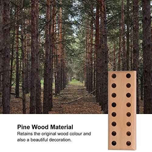 Plier Organizer Pine Wood Display Stand Base Wooden Cutter Holder Rack 16 Holes for Storage