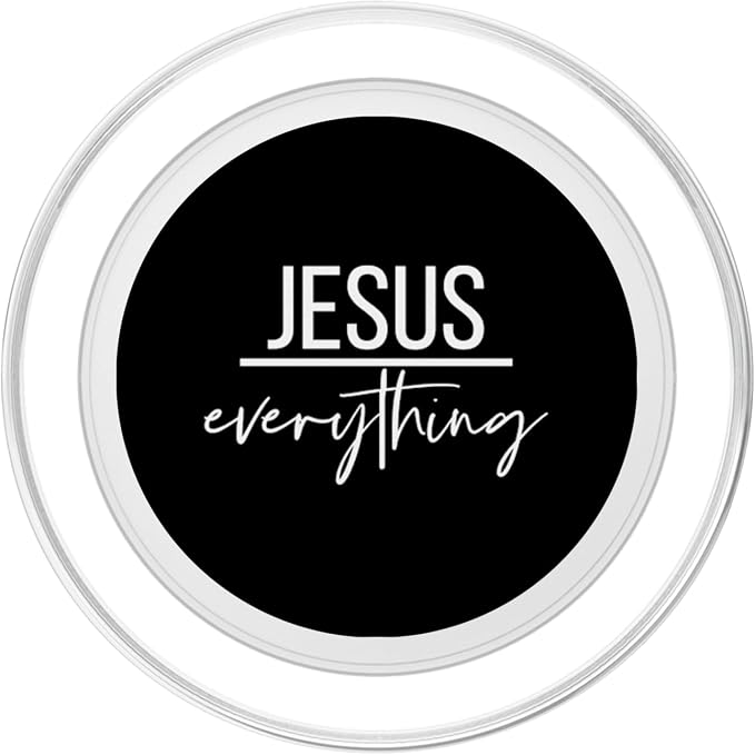 Jesus Over Everything Religious Christian Christ Our Lord PopSockets PopGrip: Swappable Grip for Phones &amp Tablets PopSockets Adhesive PopGrip