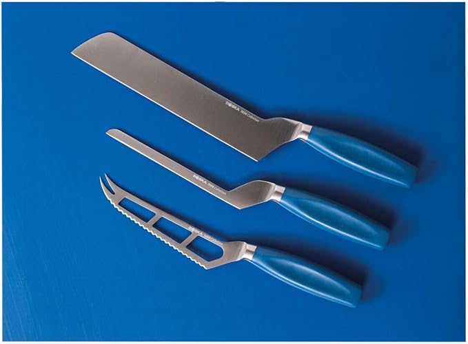 BOSKA Semi-hard Cheese Knife - Blue - Premium Cheese Cutter - for Professional Use - HACCP - Food Safety - Cheese Knives - 1896 Collection