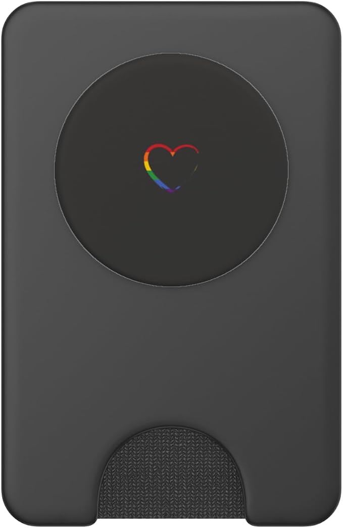 Rainbow Heart PopSockets Adhesive PopGrip