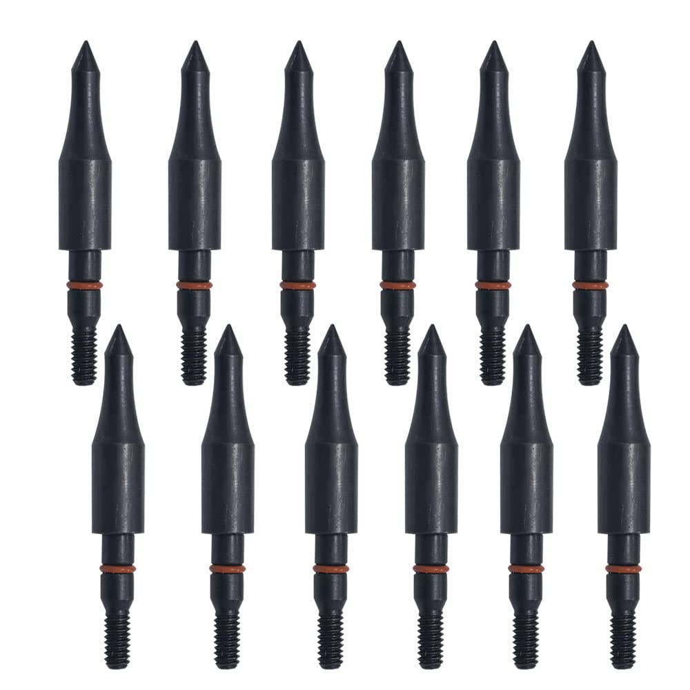 Field Points arrowheads 150 Grains Archery Field Points, 5/16" Steel Screw in Archery Field Tips and Broadheads (1 Dozen 12 PCS)