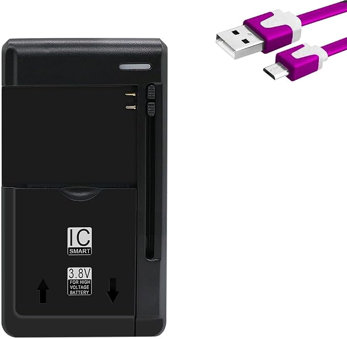 High Security Travel Intelligent Dock Wall Universal USB/AC Battery Charger with USB Output Port Compatible with Huawei Tribute 4G LTE Y536A1