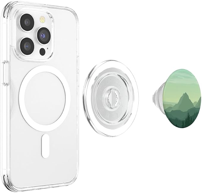 Green Mountain Pop Mount Socket Art Work Tree Woods PopSockets Adhesive PopGrip