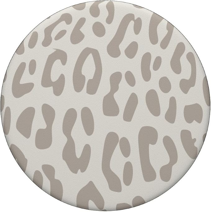 Leopard Print Cream Cheetah Design for Women Boys Girl White PopSockets Adhesive PopGrip