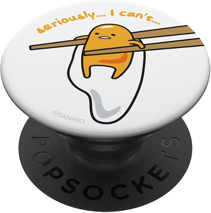 Gudetama Chopsticks PopSockets Stand for Smartphones and Tablets PopSockets Adhesive PopGrip