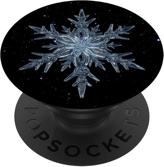 Beautiful Ice Crystal Snowflake Winter is Coming PopSockets Adhesive PopGrip