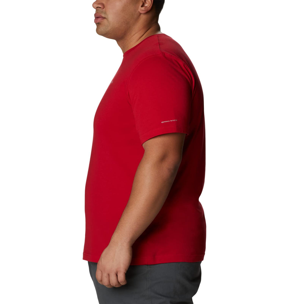 Columbia Mens Thistletown Hills Short Sleeve T-Shirt, Mountain Red, X-Small