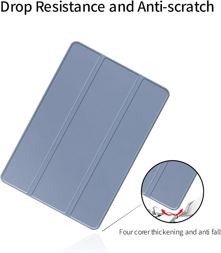 for Samsung Galaxy Tab S10 FE+ 13 inch Tablet CaseBOVGAC Ultra Slim PU Leather Folding Protective Cover Case with Adjustable Soft TPU Back Shell Full Protection Scratch Resistant (Black)