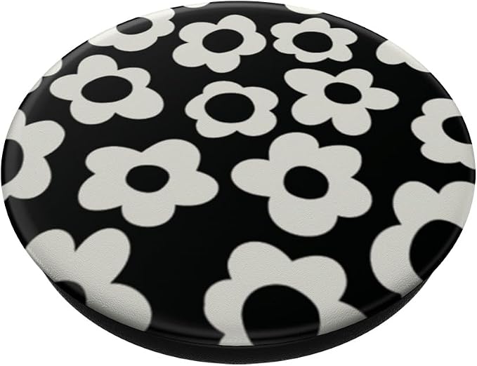 PopSockets Floral Phone Grip &amp Stand – Black Mod Flower PopSockets PopGrip for MagSafe