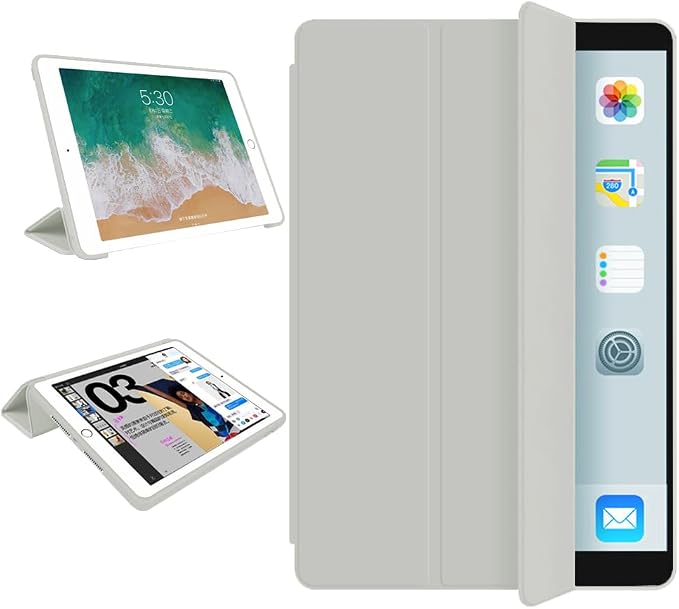 iPad Pro 11 Case 4th/3rd/2nd Gen Black | 2022/2021/2020 Lightweight Smart Folio Trifold Stand Auto Sleep/Wake Soft Silicone Back without Pencil Holder