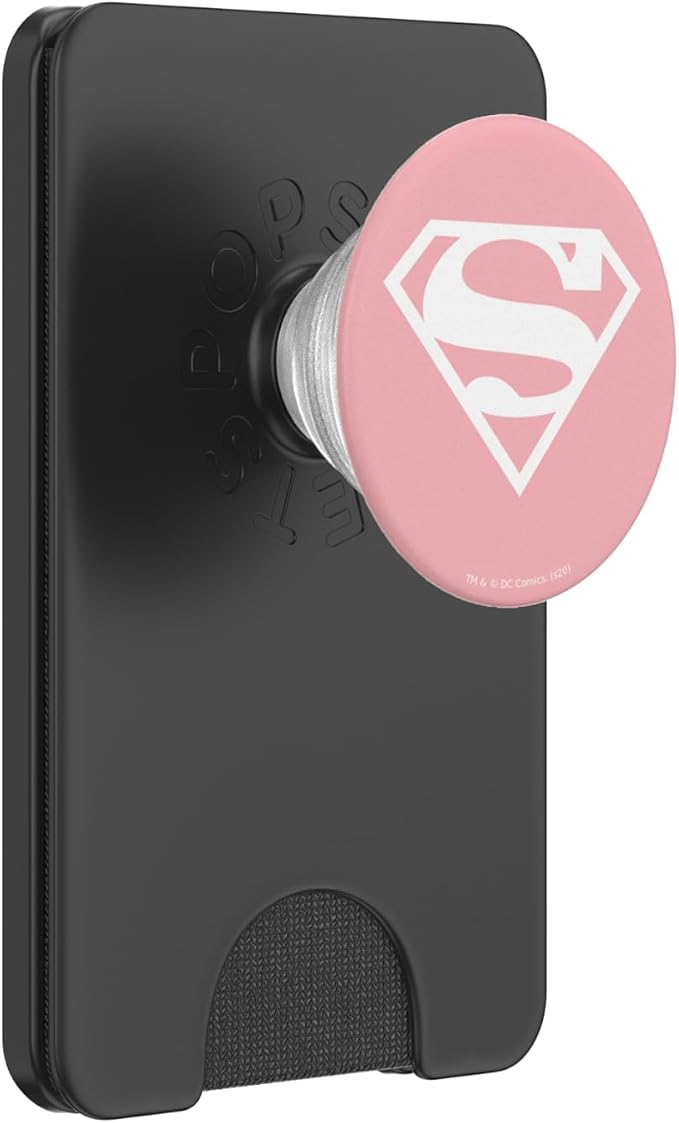 Supergirl White &amp Pink Shield PopSockets Adhesive PopGrip