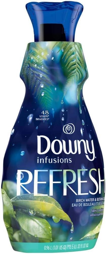 Downy Infusions Liquid Fabric Softener, Refresh, Birch Water & Botonicals, 32 fl oz