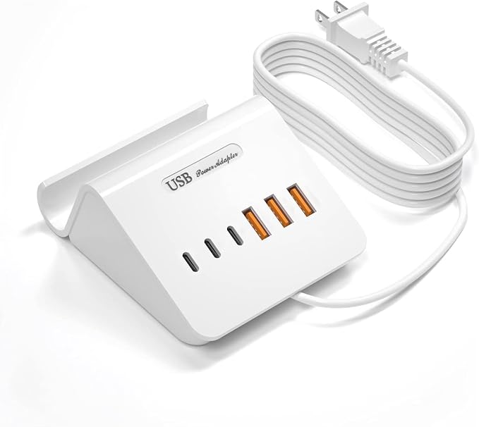 USB C Charging Station 35W VHBW 6 Port 3A and 3C(1Port *USB-C PD20W Fast) Desktop Fast Charging Station for iPhone 14/13/12Samsung Galaxy S23/S22/S21etc
