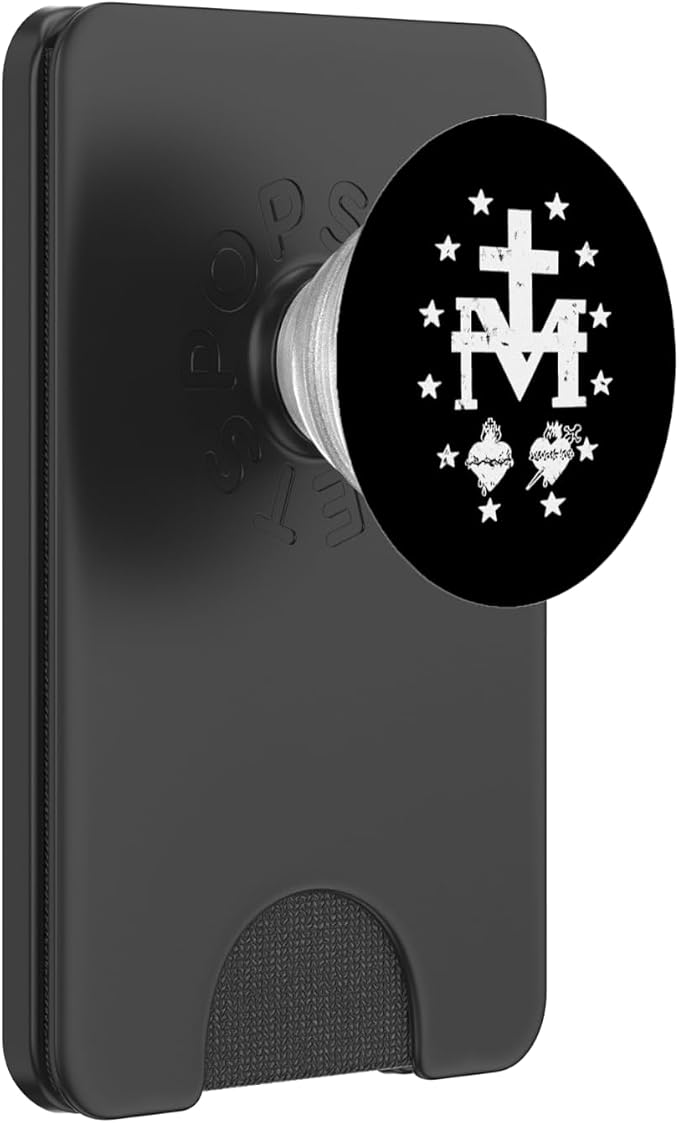 Miraculous Medal Medalla Milagrosa Catholic Virgin Mary PopSockets PopGrip: Swappable Grip for Phones &amp Tablets PopSockets Adhesive PopGrip