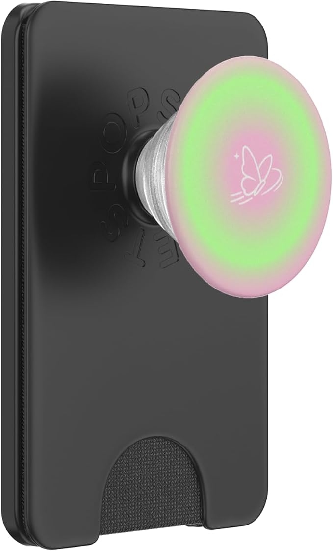 PopSockets Phone Grip - Aura Butterfly PopSockets PopWallet for MagSafe