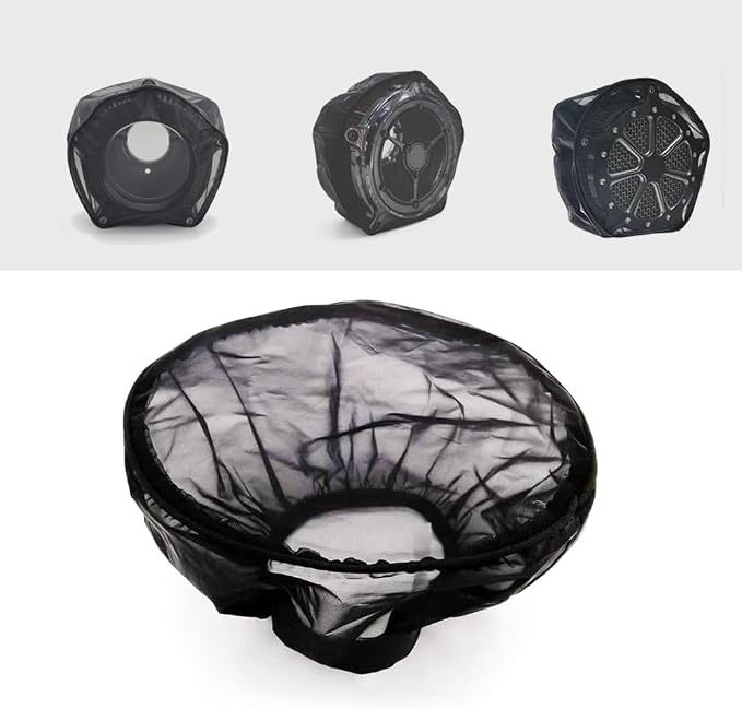 Motorcycle Air Cleaner Filter Waterproof Brreather Rain Sock Black Protective